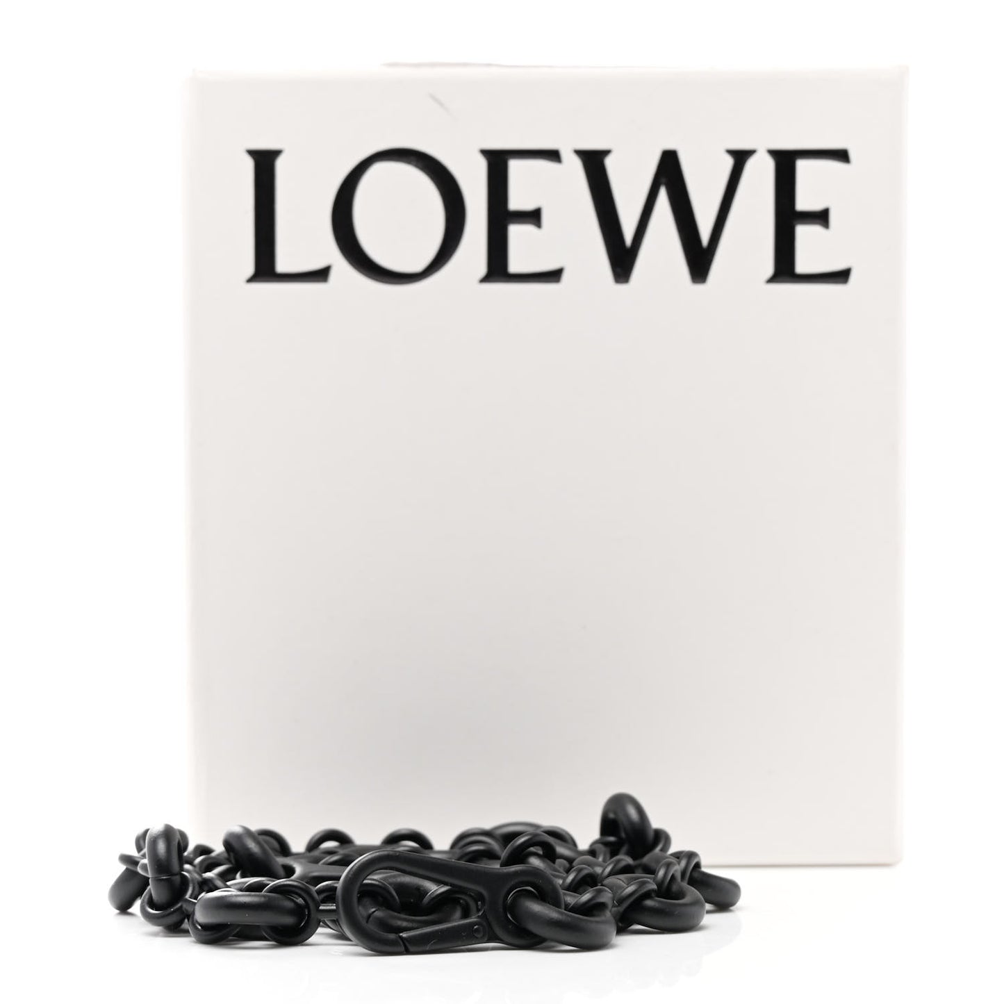Brass Monochrome Donut Chain Shoulder Strap Black