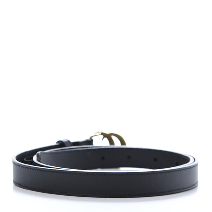 Gucci Calfskin Pearl Double G 20mm Belt 85 34 Black Cream 2 of 6