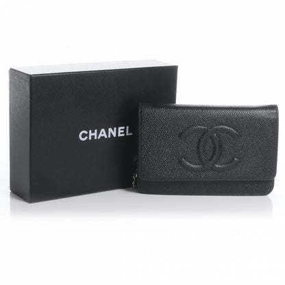 Chanel Caviar Wallet on Chain WOC Black 5 of 9