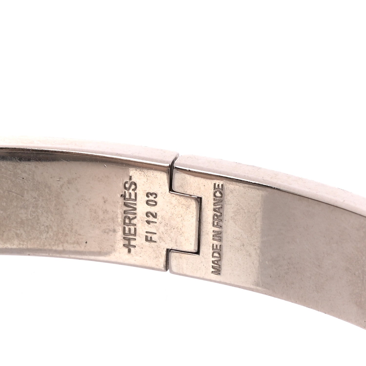 Hermes Matte Enamel Narrow Clic Clac HH Bracelet GM Black 4 of 5
