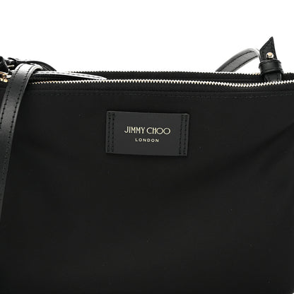 Jimmy Choo Nylon Candice Double Zip Crossbody Pouch Black 10 of 12
