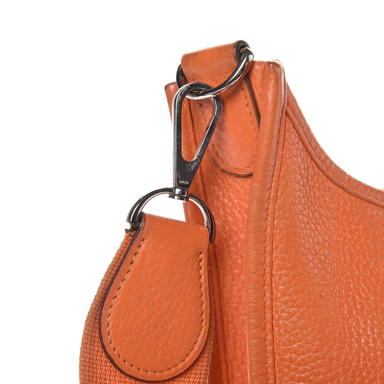 Hermes Taurillon Clemence Evelyne PM Orange 16 of 17