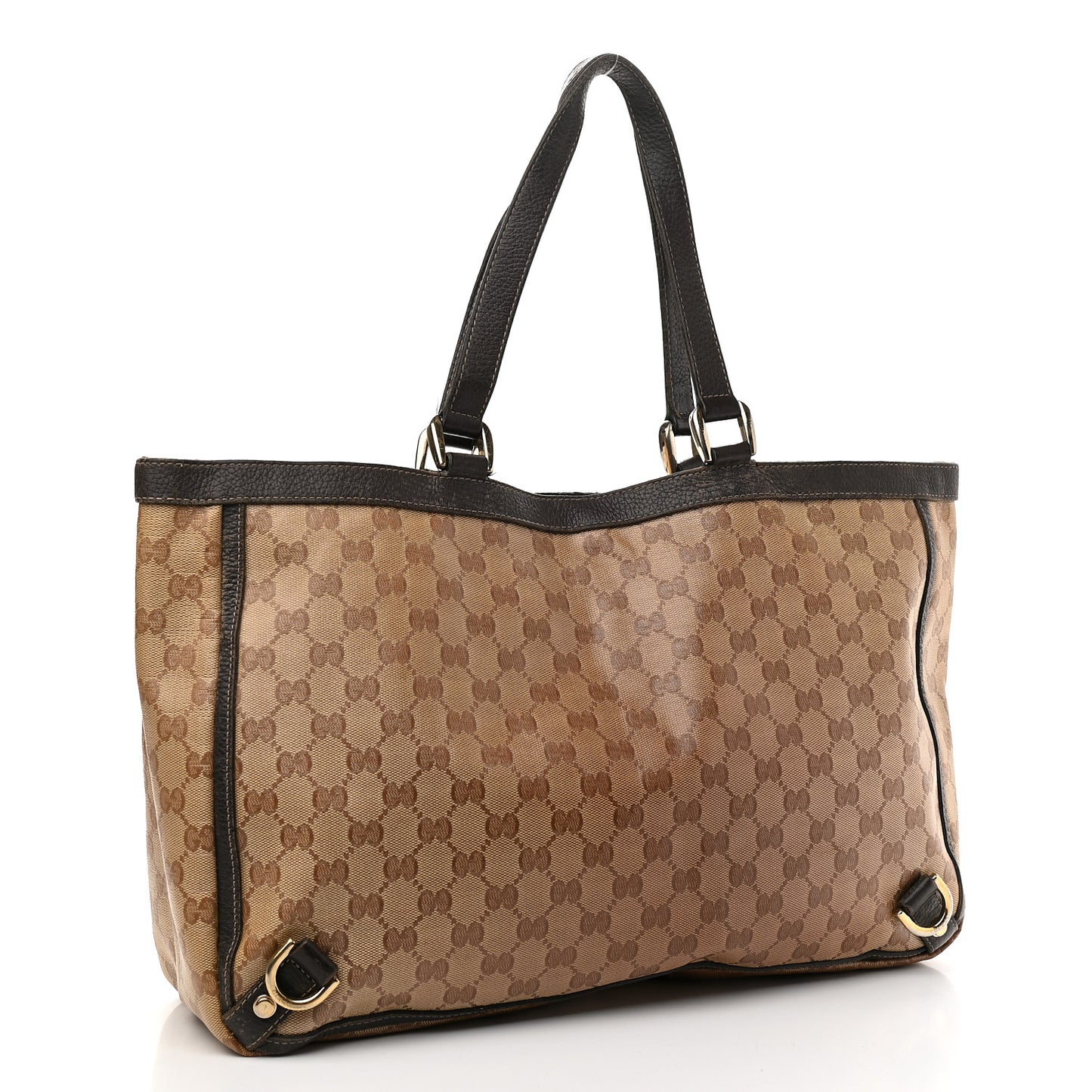Monogram Large Abbey Tote Dark Brown