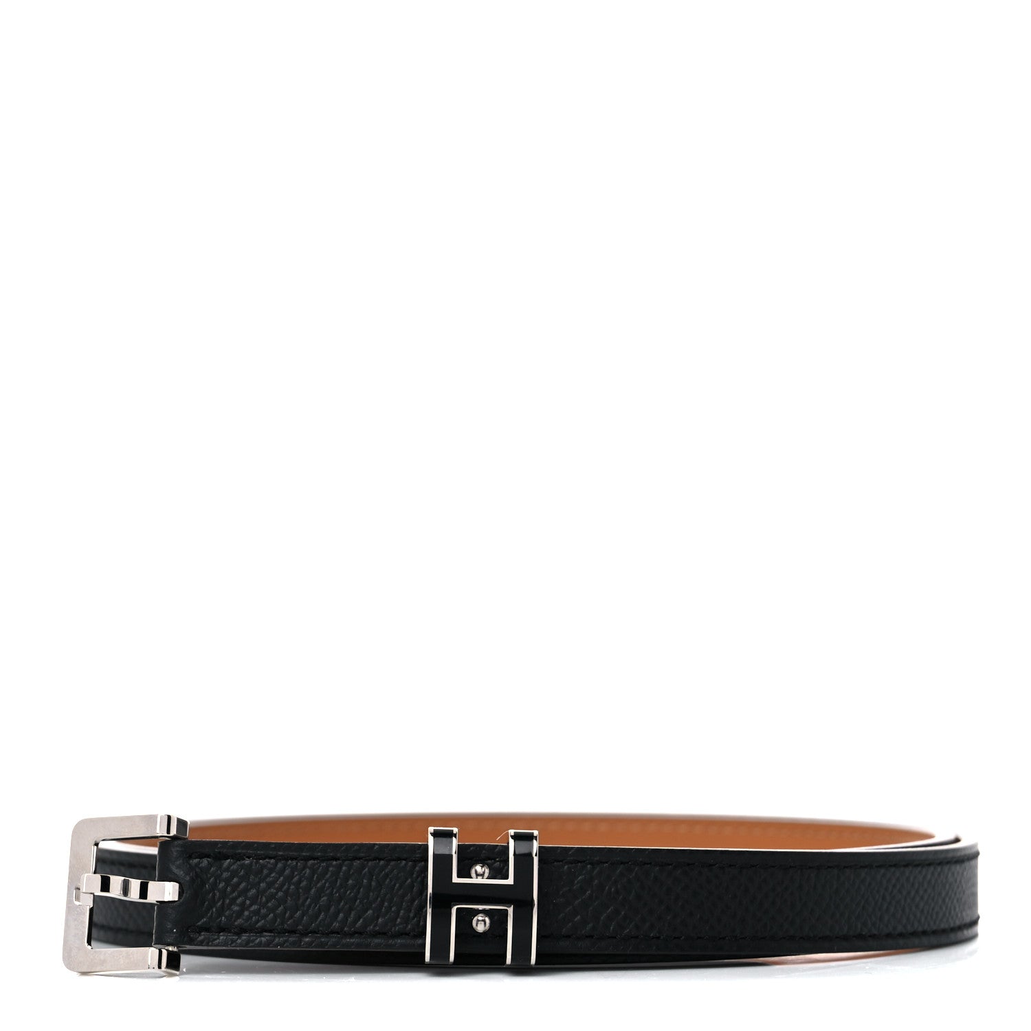 Hermes Epsom 15mm Pop H Belt 75 Black 1 of 6