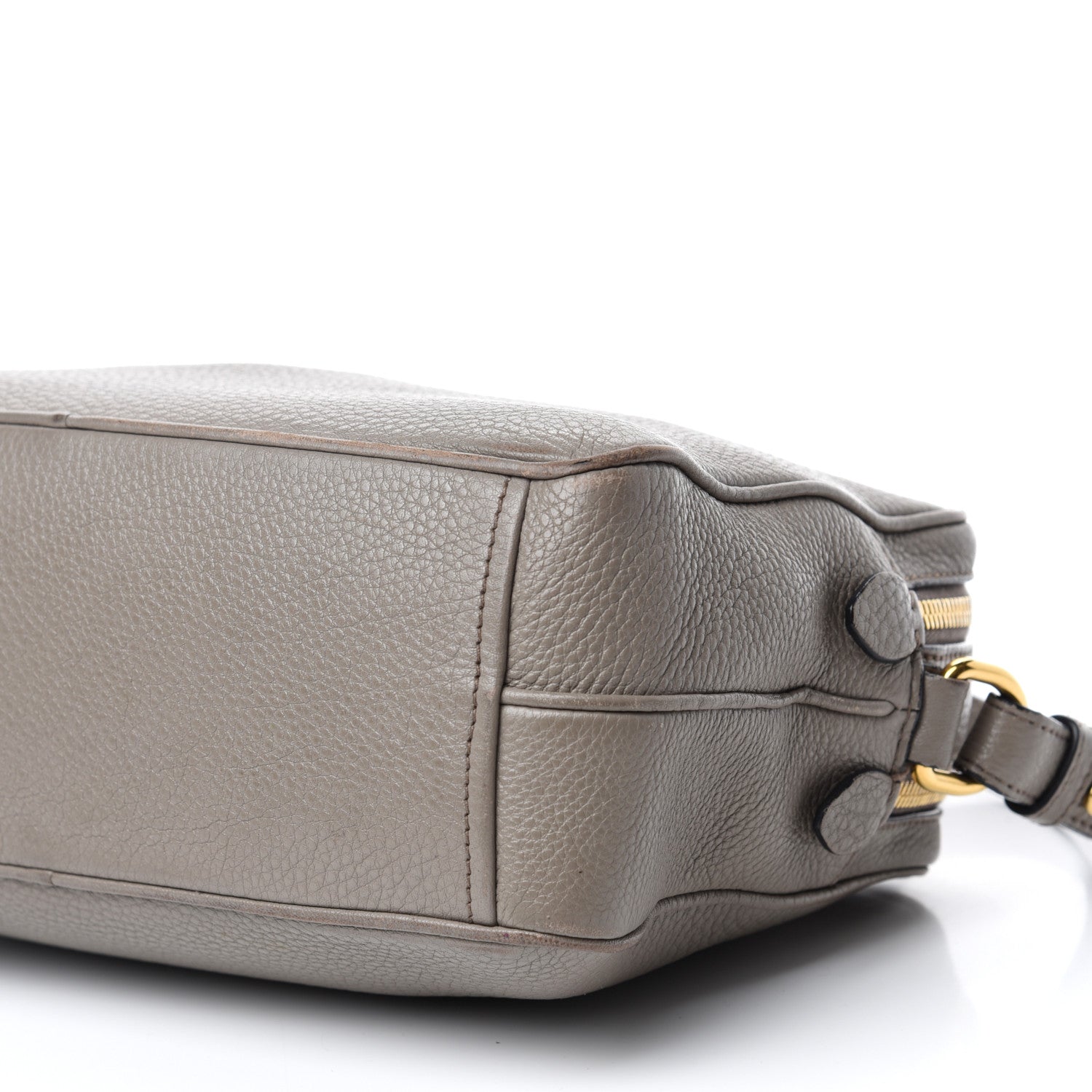 Prada Vitello Daino Medium Double Zip Shoulder Bag Argilla 7 of 16