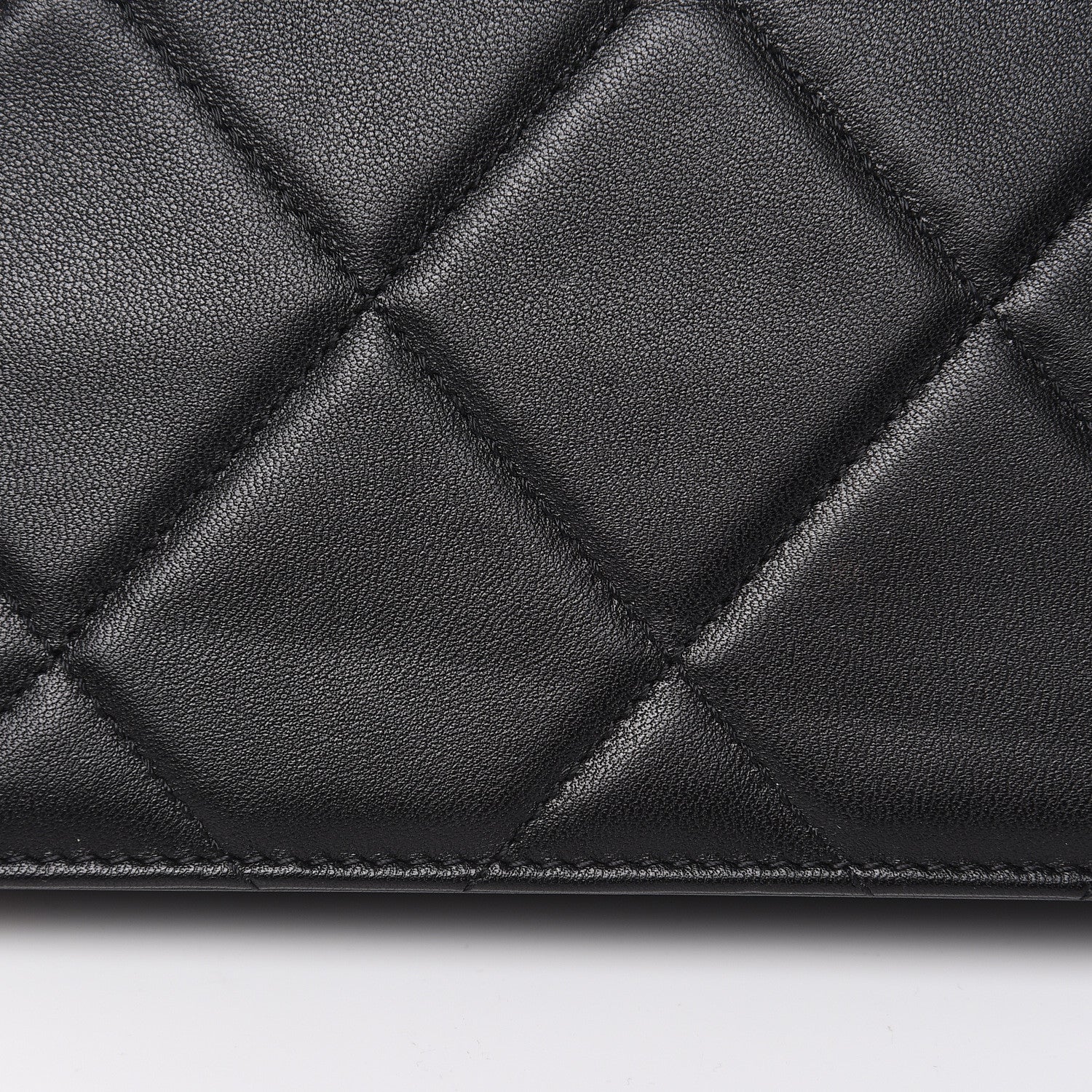 Chanel Lambskin Quilted Trendy CC Wallet On Chain WOC Black 15 of 15