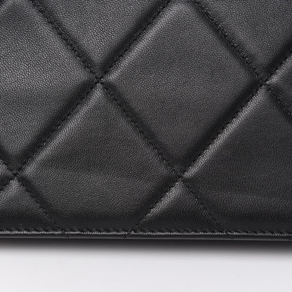 Chanel Lambskin Quilted Trendy CC Wallet On Chain WOC Black 15 of 15