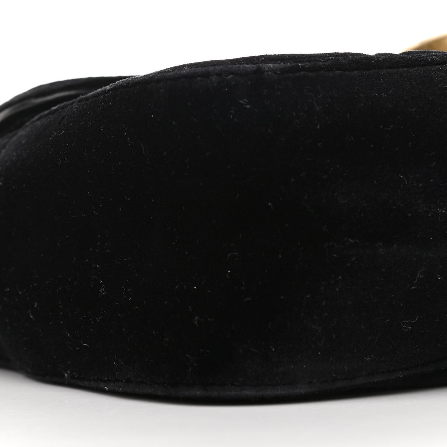 Velvet Matelasse Mini GG Marmont Shoulder Bag Black