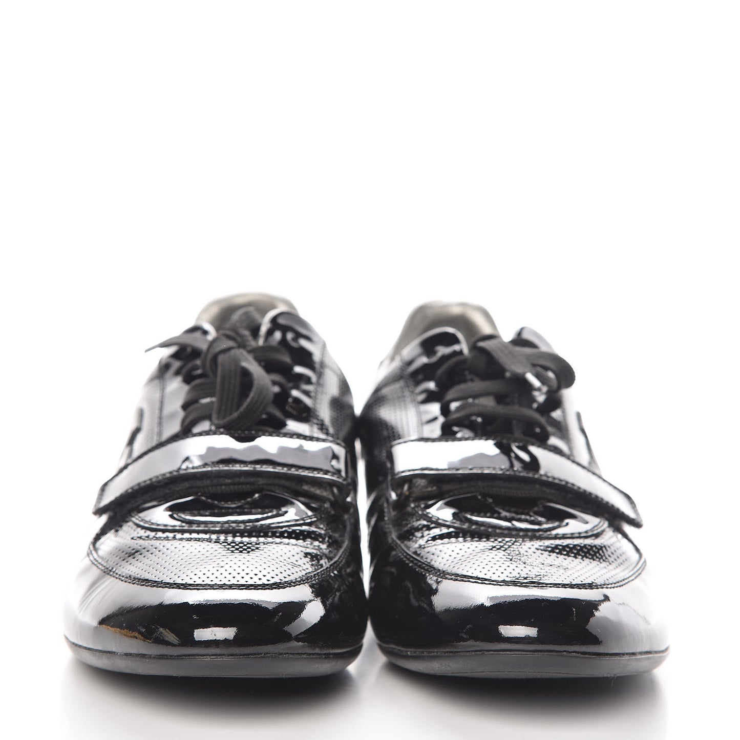 Patent Calfskin Sneakers 9 Black