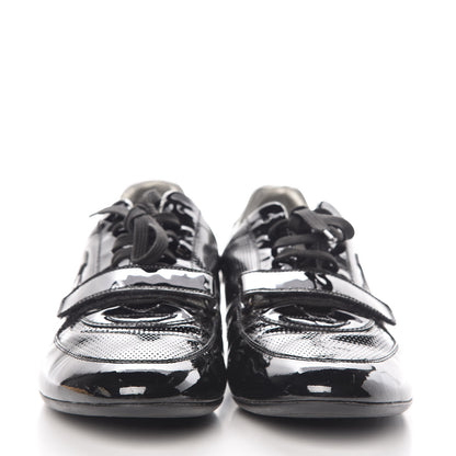Louis Vuitton Patent Calfskin Sneakers 9 Black 2 of 14