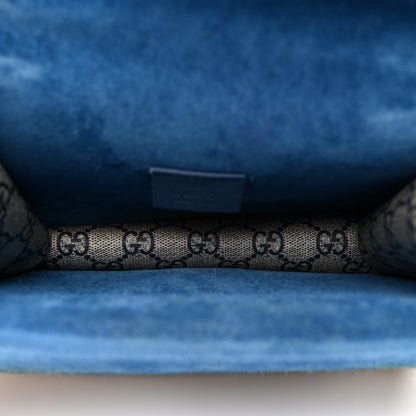 Gucci GG Supreme Monogram Blooms Mini Dionysus Shoulder Bag Beige Navy Vintage Blue 5 of 12