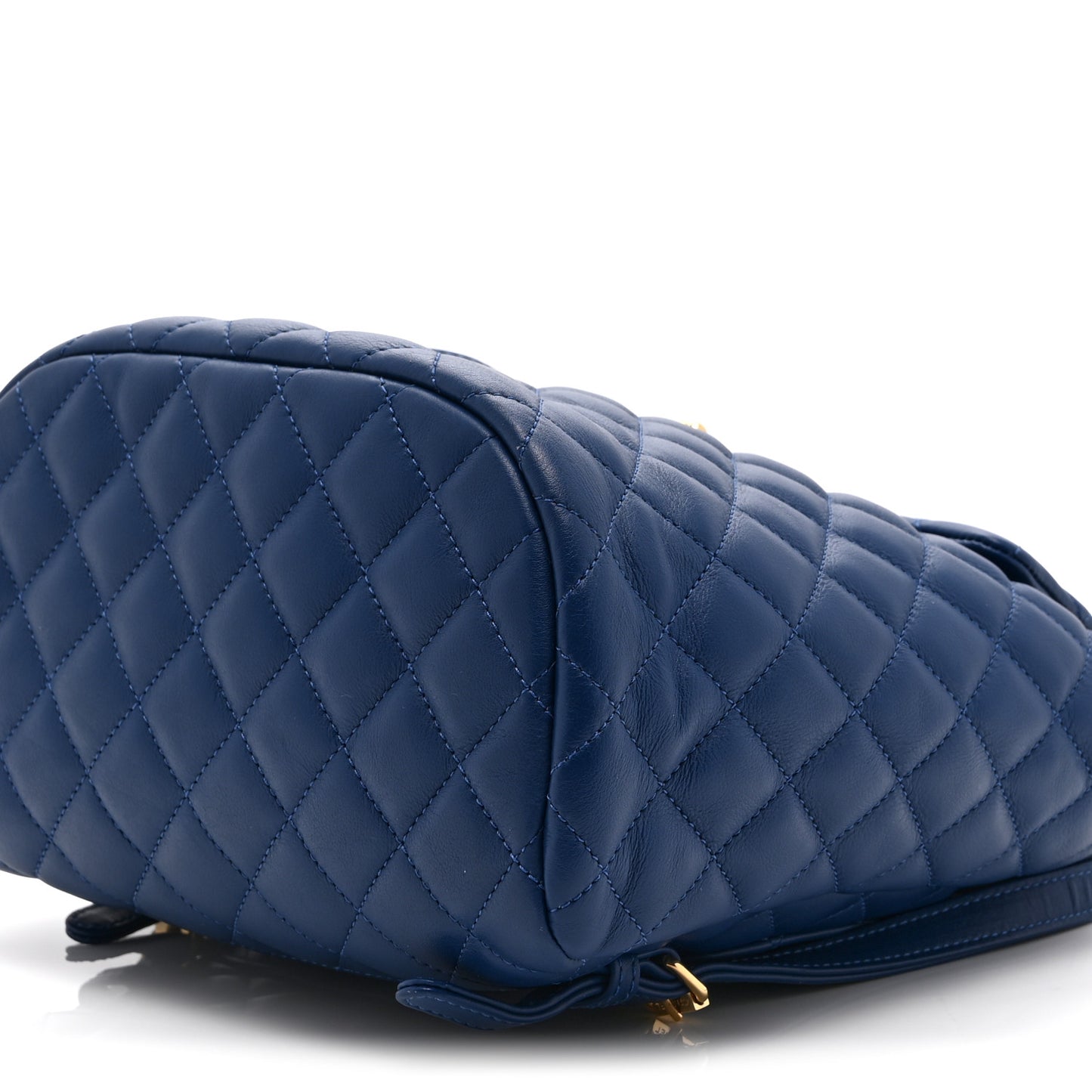 Lambskin Quilted Small Urban Spirit Backpack Blue