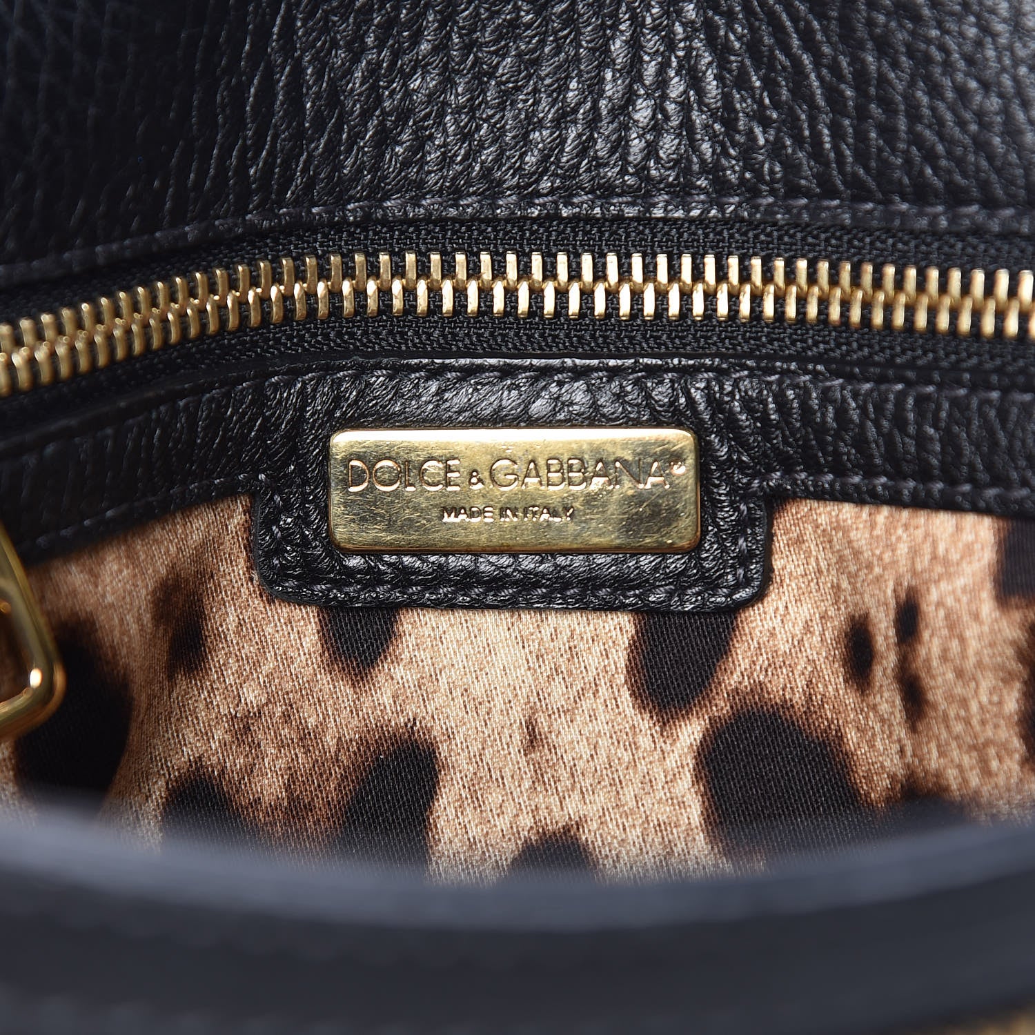 Dolce & Gabbana Grained Deerskin Medium Miss Sicily Satchel Black 6 of 16