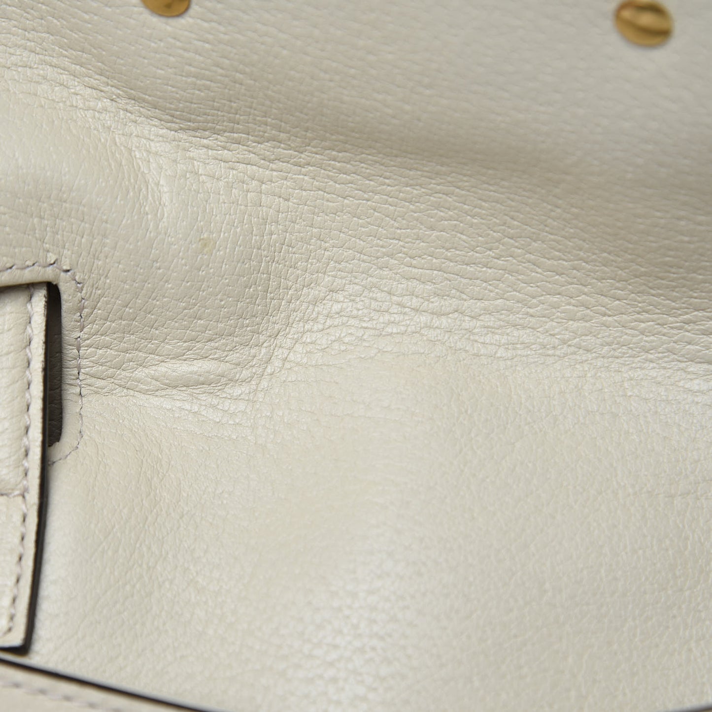 Grained Calfskin Web Stripe Butterfly Medium Totem Top Handle Bag White