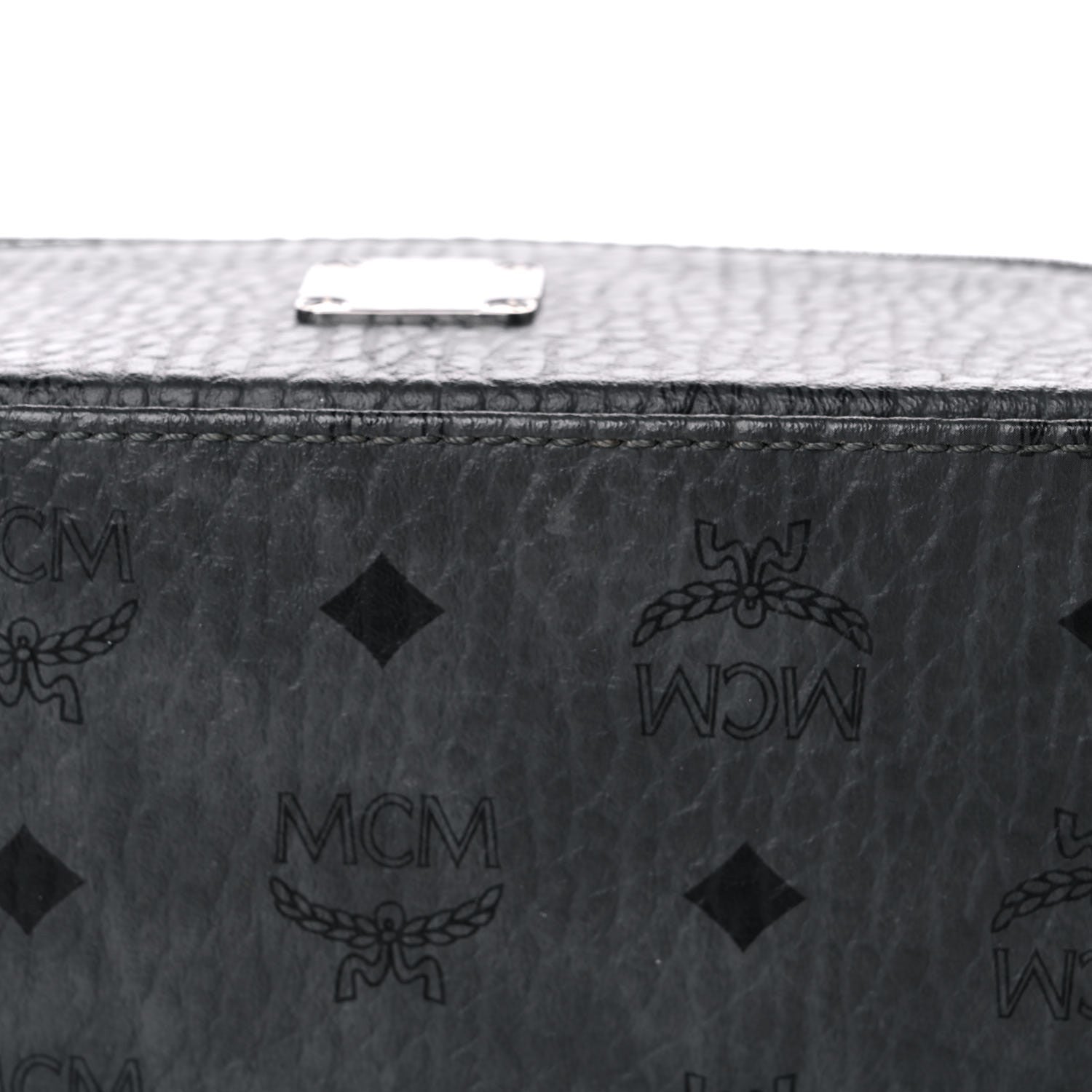 MCM Visetos Vanity Case Dark Grey Black 11 of 12