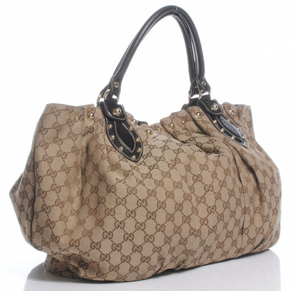 Gucci Monogram Studded Pelham Tote Brown 3 of 7