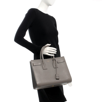 Saint Laurent Calfskin Small Sac De Jour Fog 2 of 10
