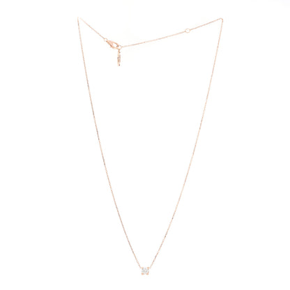 Cartier 18K Pink Gold Diamond .33ct C De Cartier Pendant Necklace 3 of 6