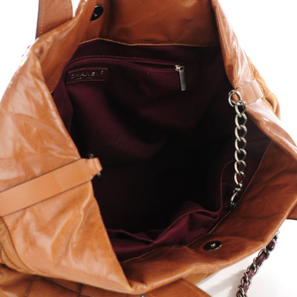 Chanel Iridescent Calfskin Quilted Large In The Mix Tote Light Brown 7 of 7