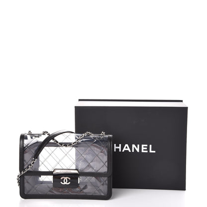 Chanel PVC Lambskin Quilted Beauty Lock Flap Black 9 of 9