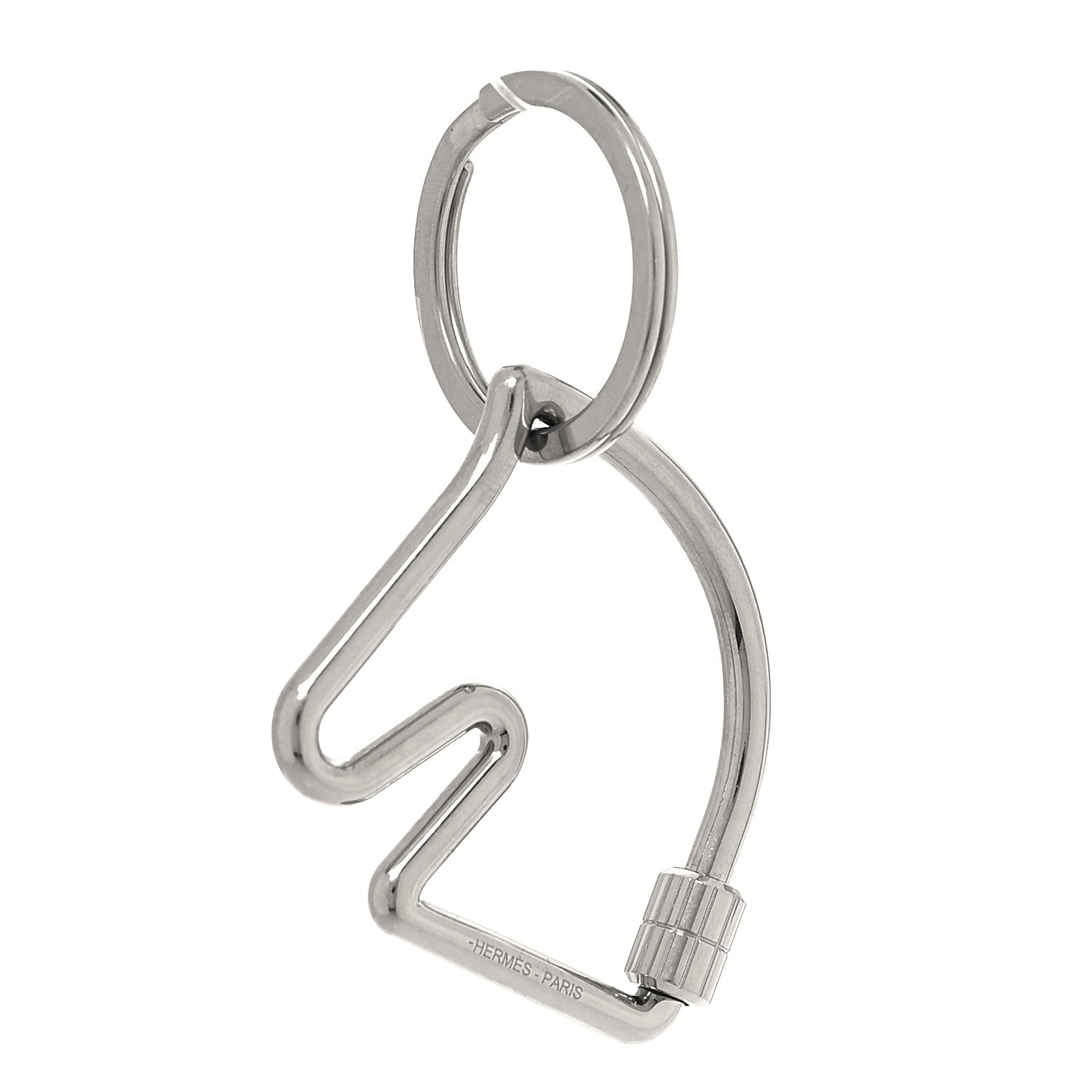 Hermes Palladium Cheval Key Ring 1 of 4