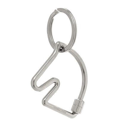 Hermes Palladium Cheval Key Ring 1 of 4
