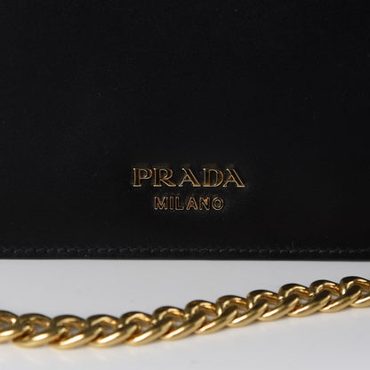 Prada City Calfskin Belle Top Handle Bag Black 10 of 11