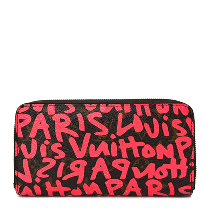 Louis Vuitton Monogram Graffiti Zippy Wallet Fuchsia 1 of 7