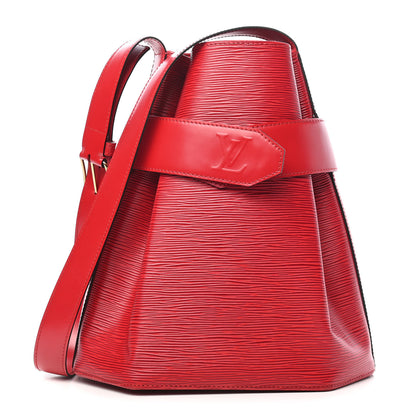 Louis Vuitton Epi Sac D'Epaule Castillan Red 1 of 7