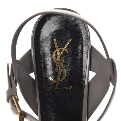 Saint Laurent Patent Tribute 75 Platform Sandals 39 Fog 7 of 9