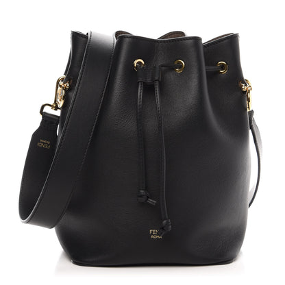 Fendi Vitello Grace Matte F is Fendi Grande Mon Tresor Bucket Bag Black 1 of 11