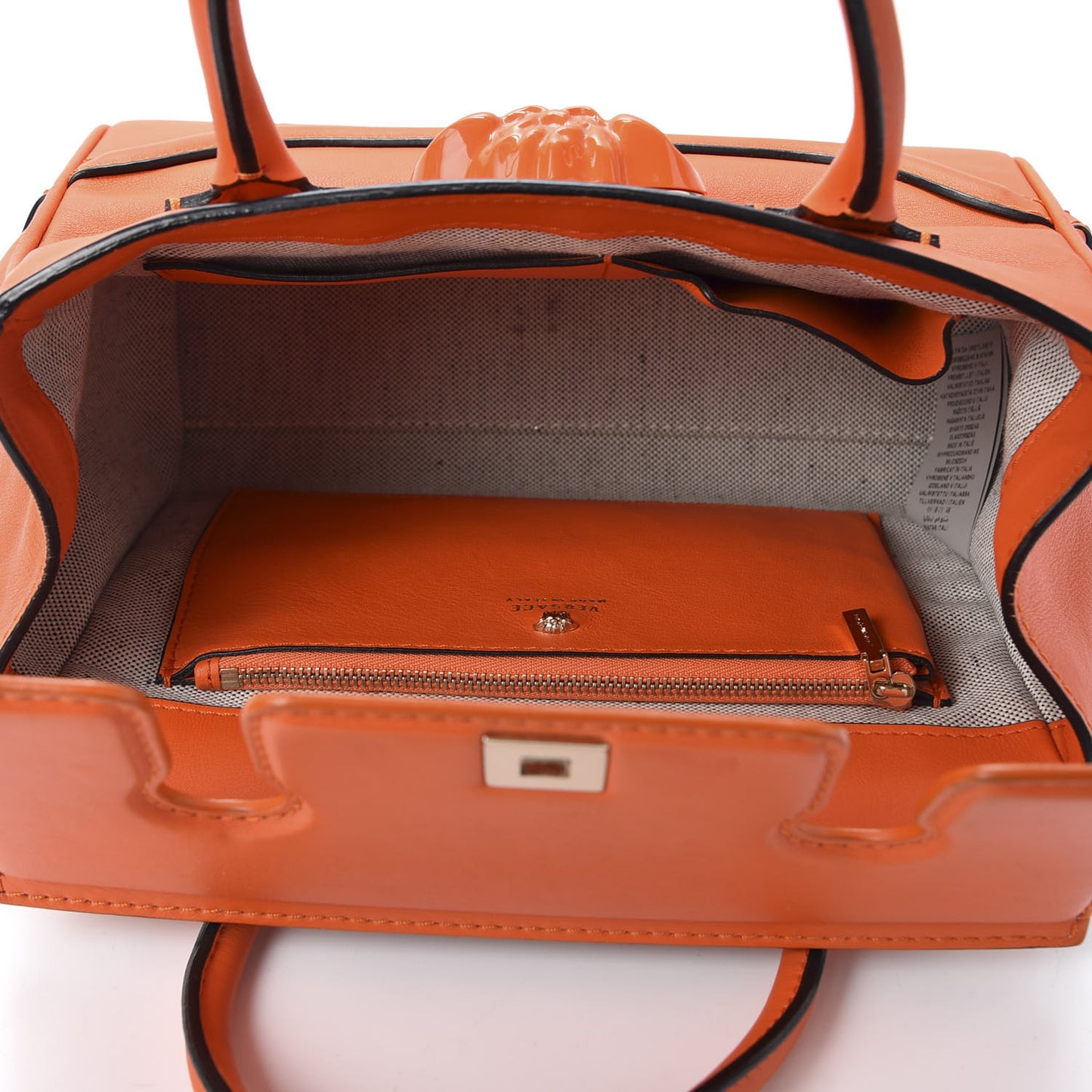 Vitello Medium Palazzo Empire Bag Orange