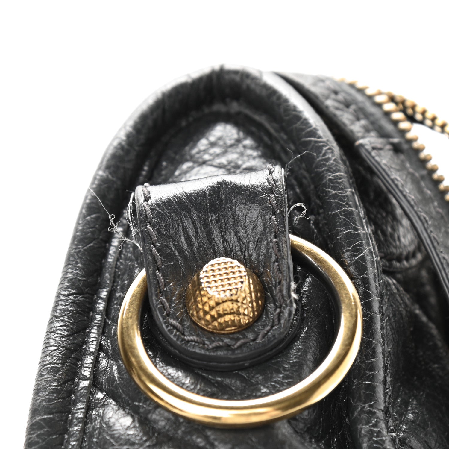 Balenciaga Agneau Giant 12 Gold Hardware Mini City Gris Fossile 15 of 20