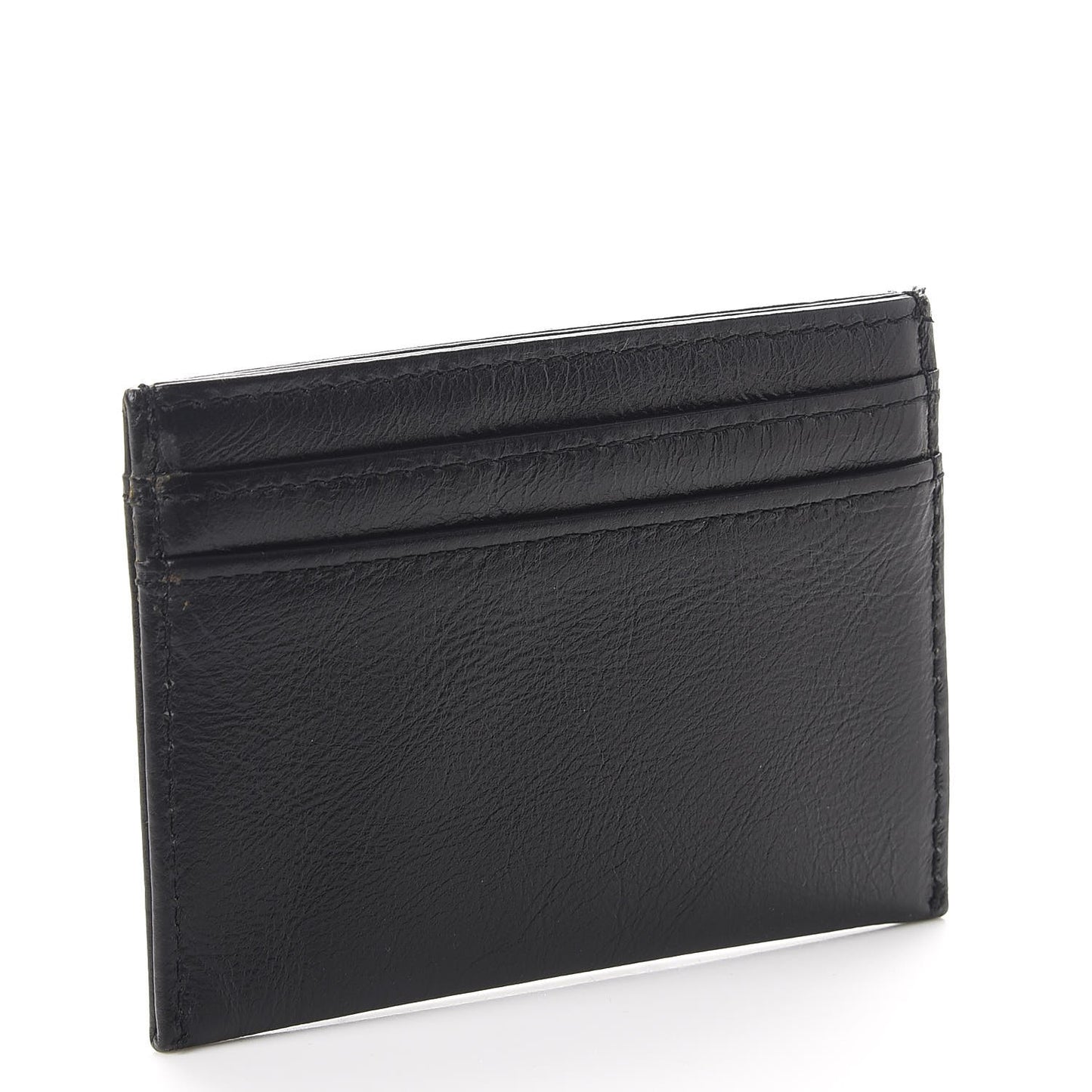Lambskin Bow CC Card Holder Black