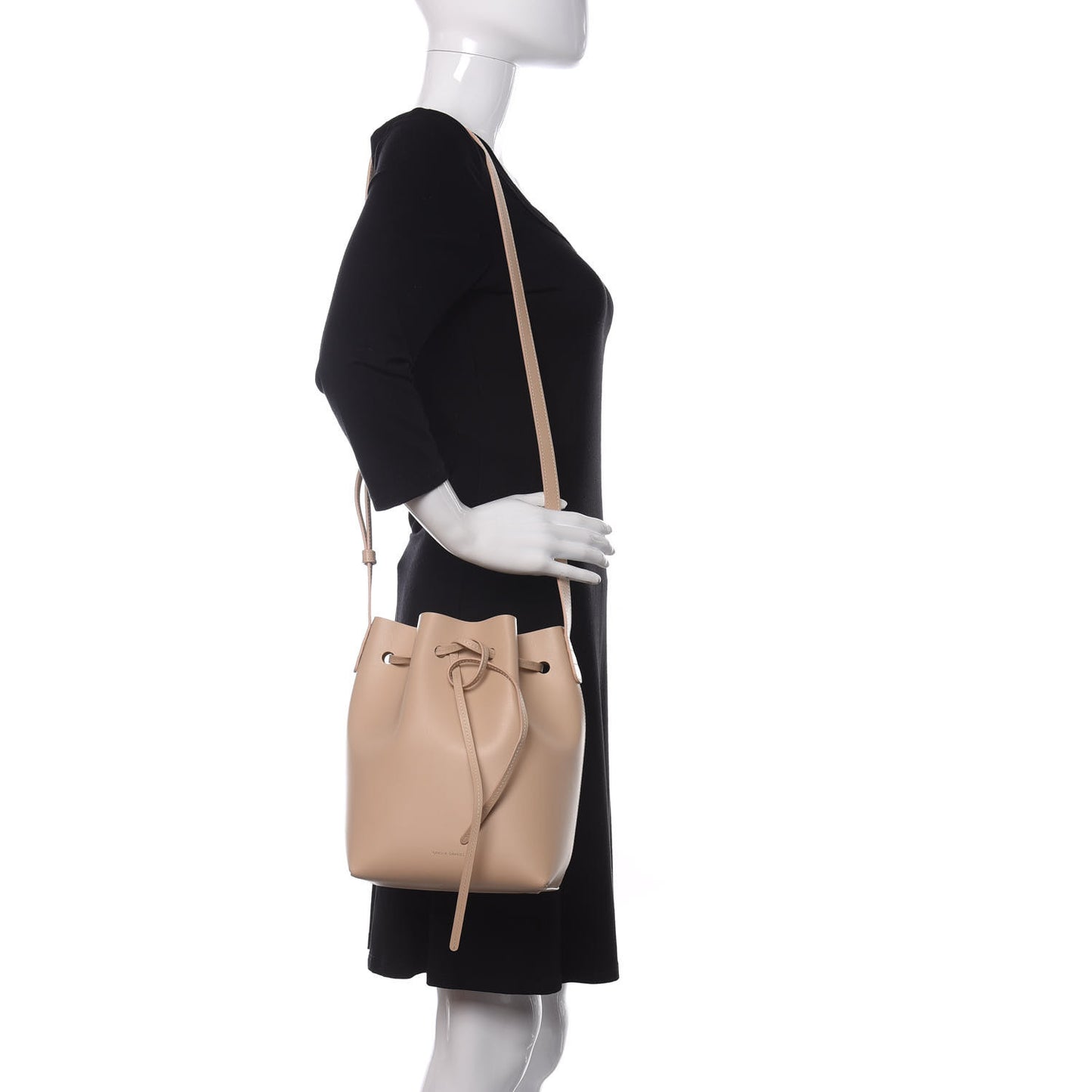 Calfskin Mini Bucket Bag Natural