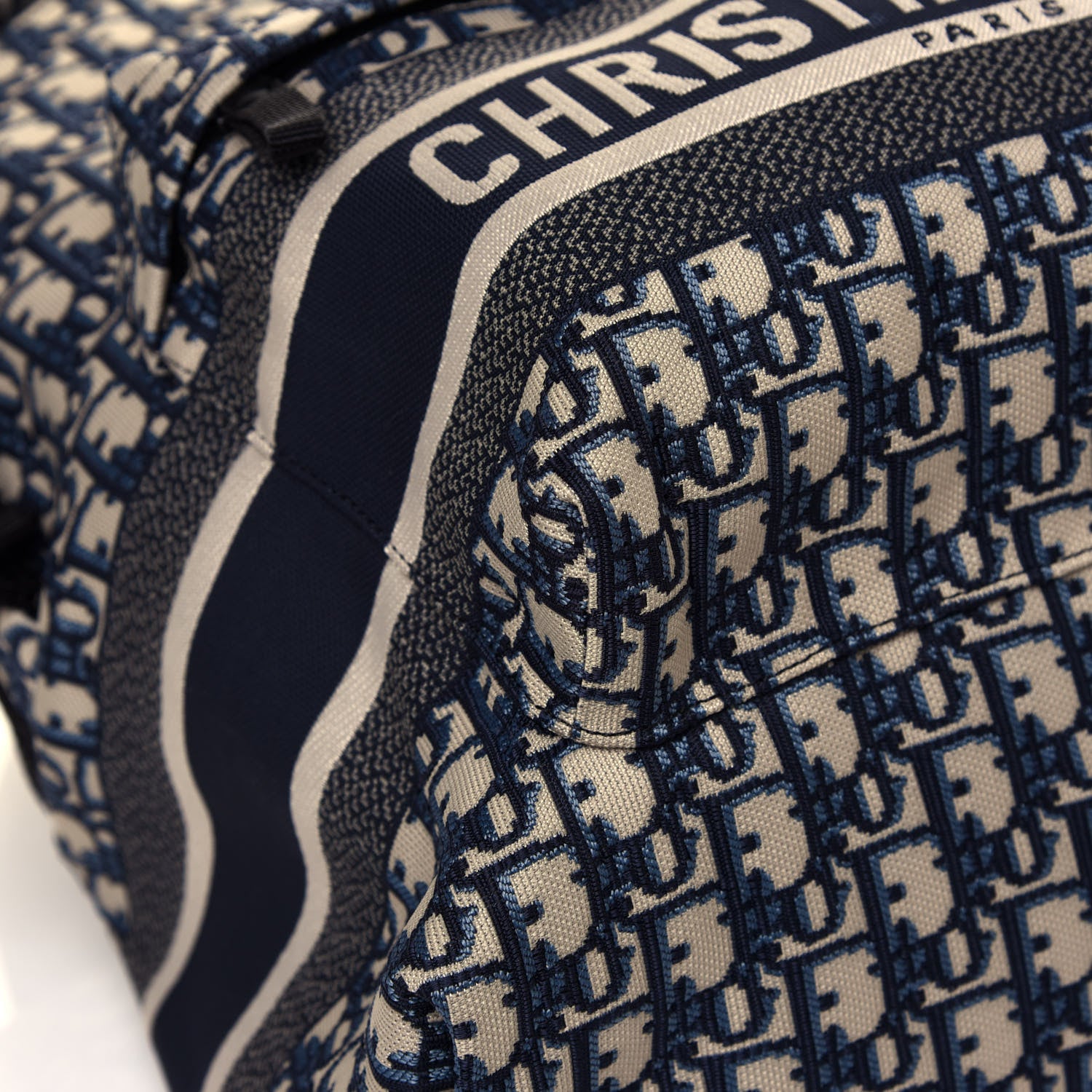Christian Dior Oblique Diortravel Backpack Blue 7 of 12
