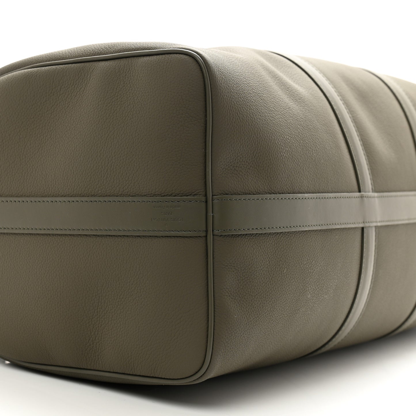 Grained Calfskin Aerogram Keepall Bandouliere 50 Khaki