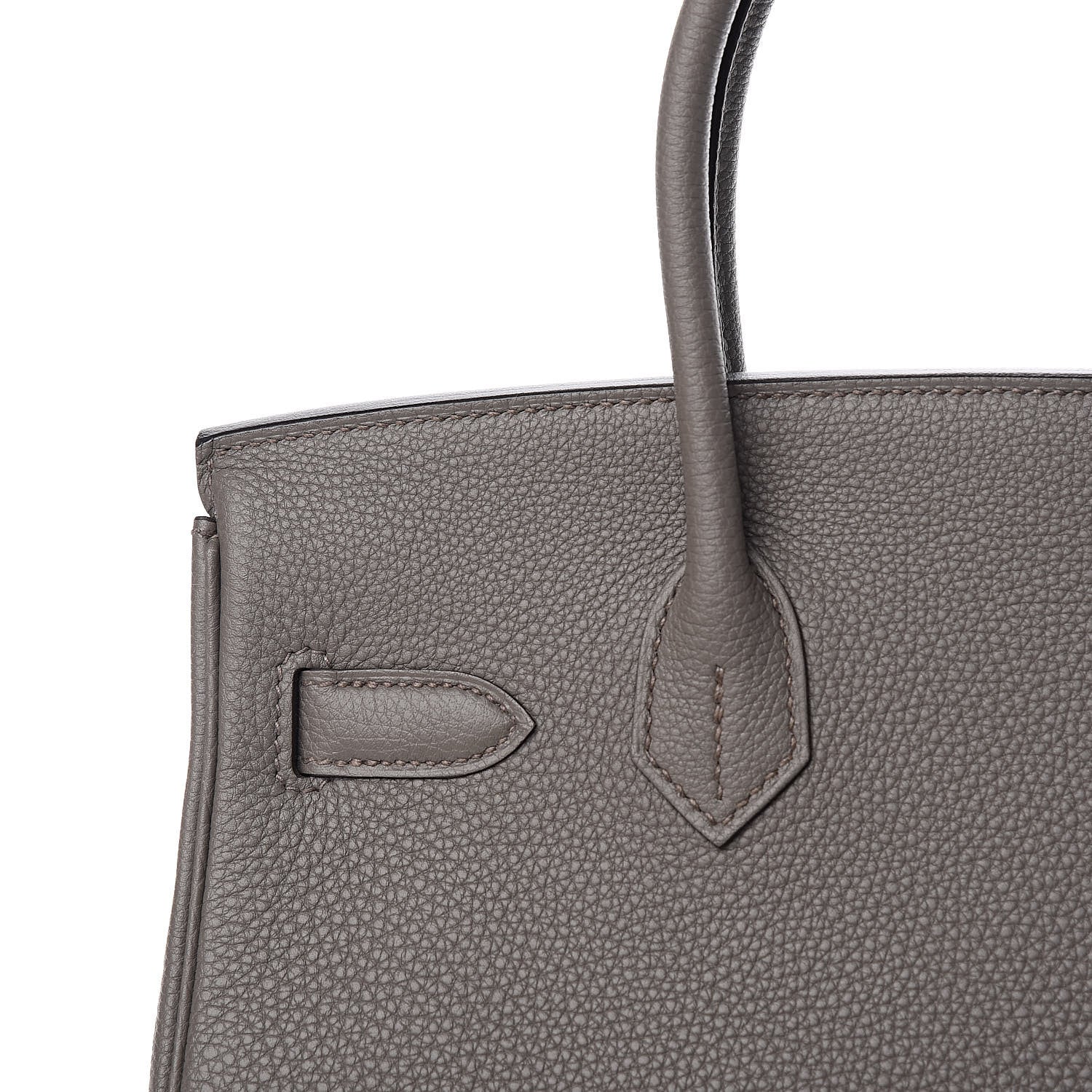 Hermes Togo Birkin 30 Etain 28 of 32