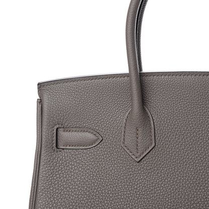 Hermes Togo Birkin 30 Etain 28 of 32