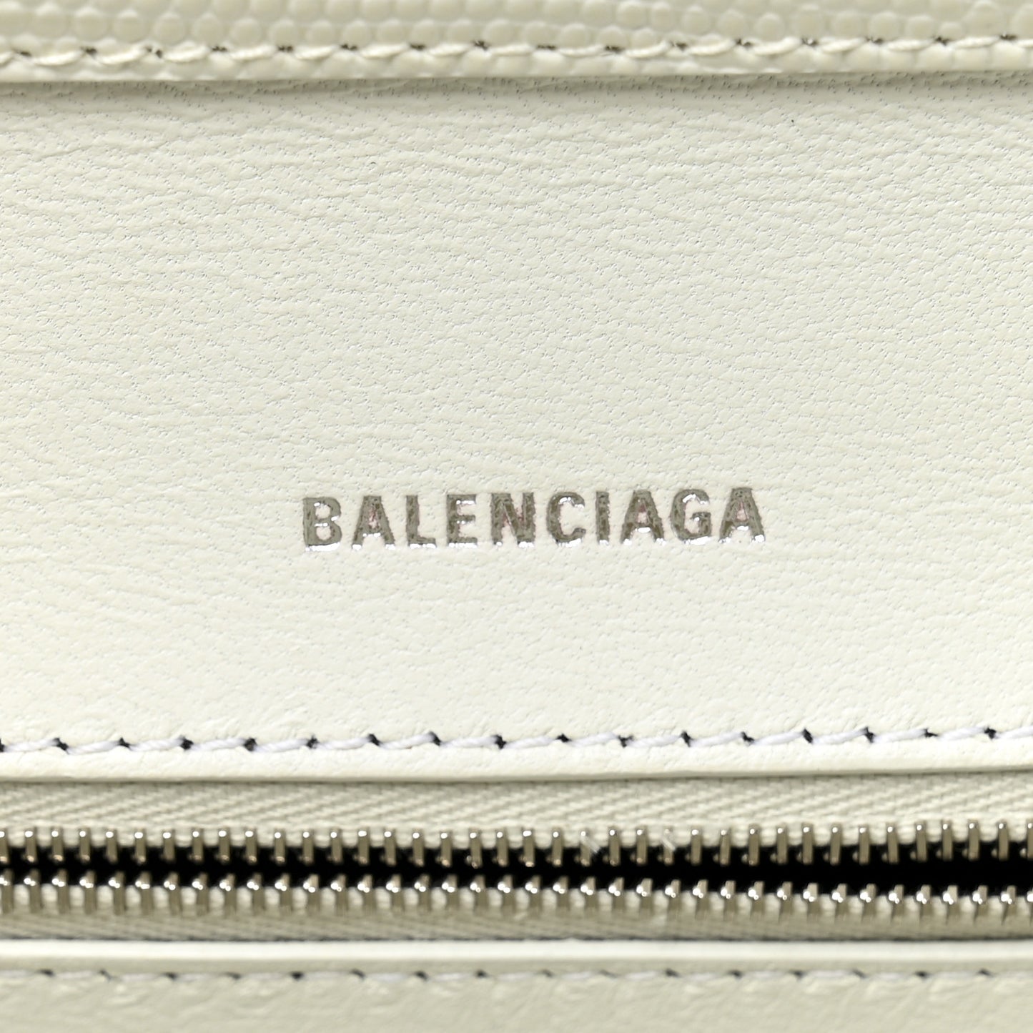 Patent Calfskin Lizard Embossed Medium Ghost Shoulder Bag Optic White