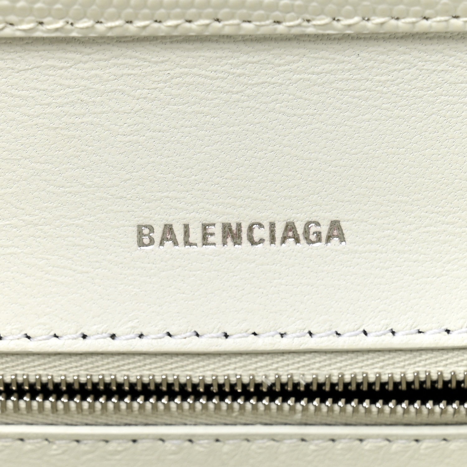 Balenciaga Patent Calfskin Lizard Embossed Medium Ghost Shoulder Bag Optic White 6 of 12