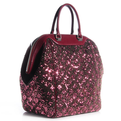 Louis Vuitton Sequin Monogram Sunshine Express North South Burgundy 3 of 7