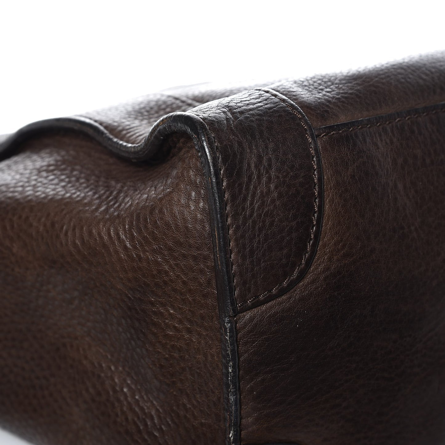 Pebbled Calfskin Mini Luggage Brown