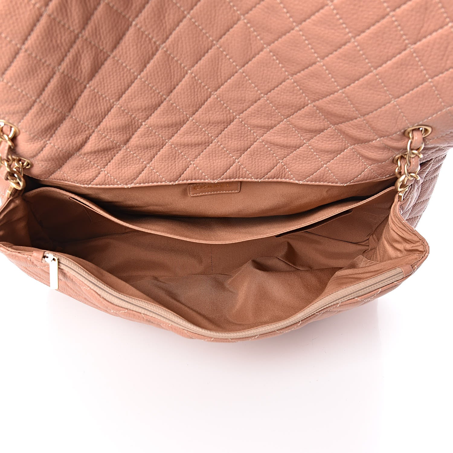 Chanel Calfskin Quilted XXL Travel Flap Bag Pink 5 of 11