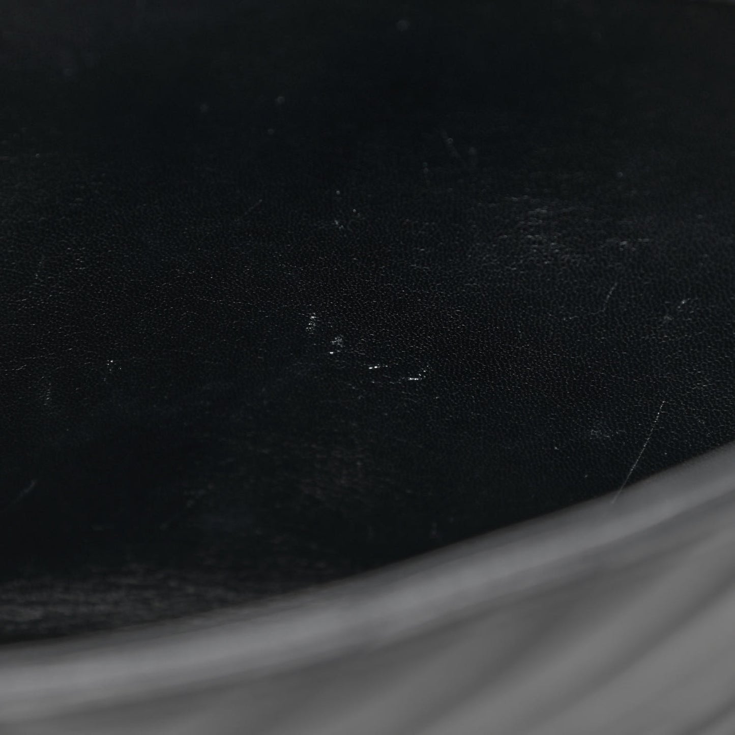 Sheepskin Matelasse Chevron Monogram Large College Satchel Black