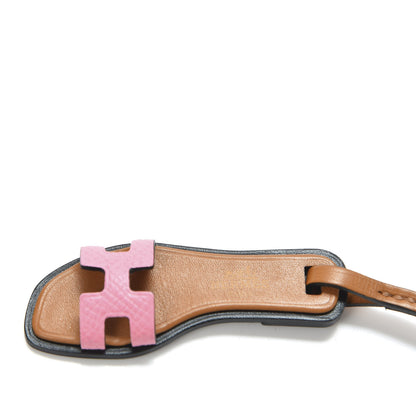 Hermes Epsom Butler Calfskin Hunter Oran Nano Bag Charm Rose Confetti Sable 3 of 5