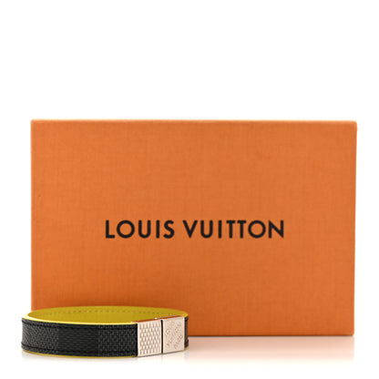Louis Vuitton Damier Graphite Pull It Bracelet Yellow 6 of 6