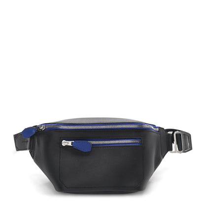 Hermes Taurillon Cristobal Cityslide Belt Bag Bleu Indigo Bleu Electrique 1 of 12