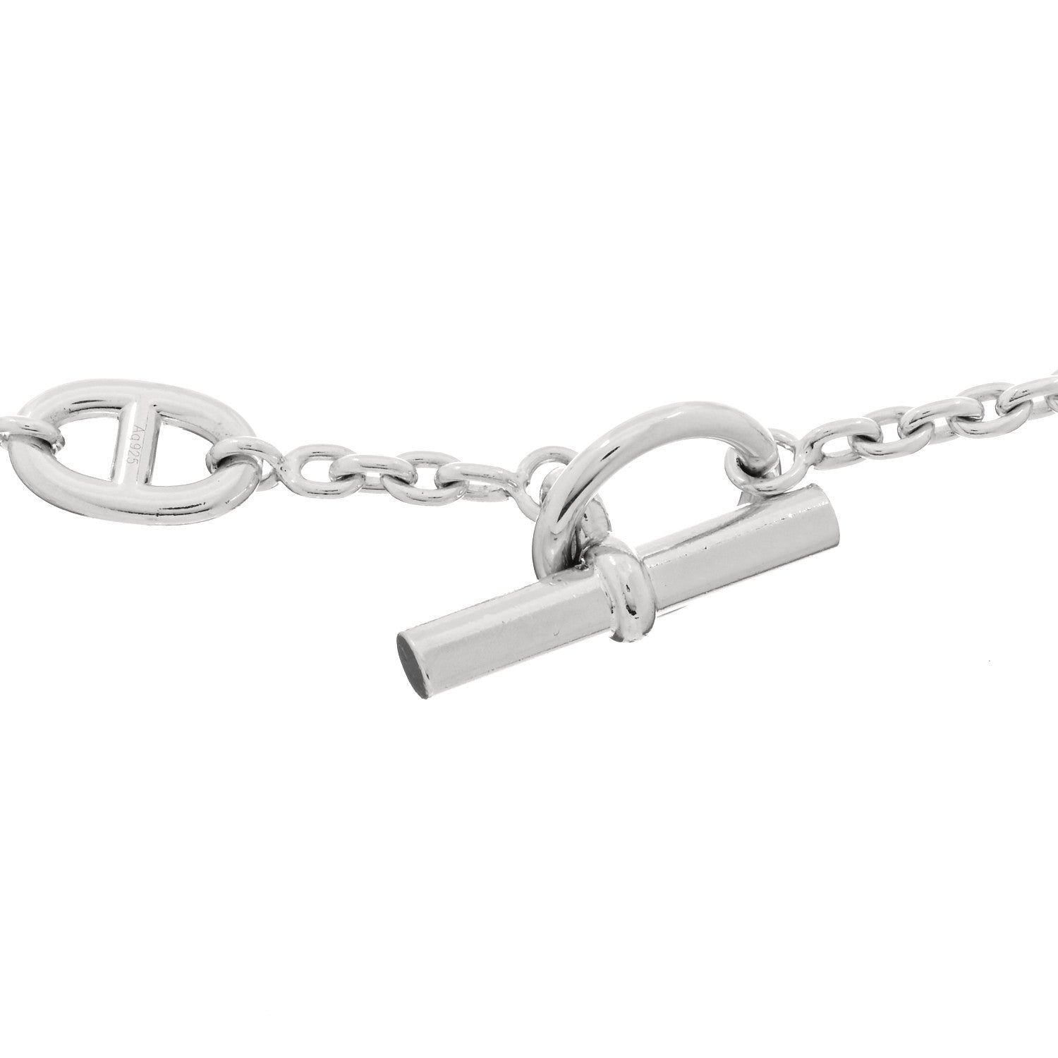 Hermes Sterling Silver Farandole Necklace 160 3 of 4