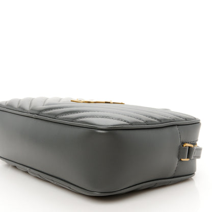 Saint Laurent Calfskin Matelasse Monogram Lou Camera Bag Storm 10 of 11